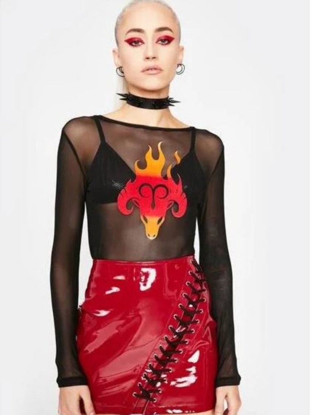 Dolls Kill - Horoscopez - Absolutely Aries Mesh Top